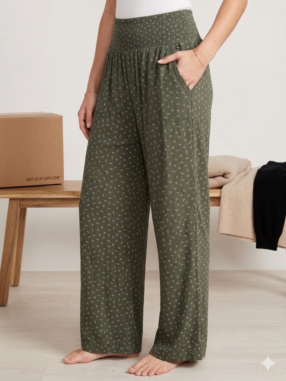 Three Dots - Wide-Leg Lounge Pants